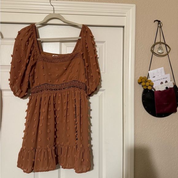 ASOS DESIGN lace insert mini skater dress - Picture 2 of 5